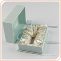 OEM manufacturer luxury cosmetic paper gift packaging box with silk